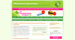 Desktop Screenshot of pharmacie-la-plus-proche.com